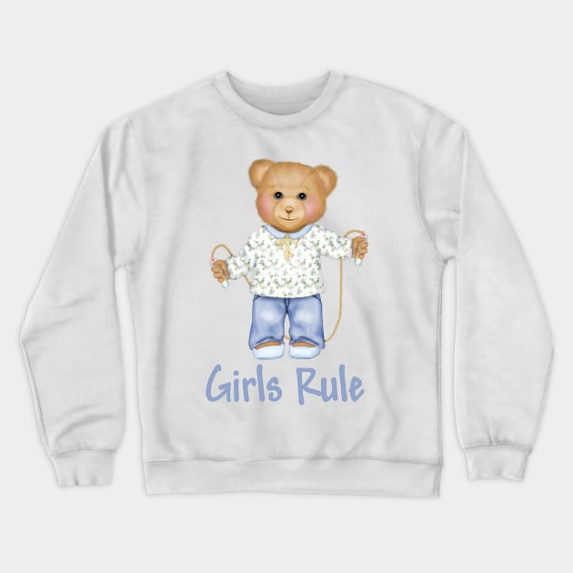 Girls Rule Crewneck Sweatshirt by SpiceTree